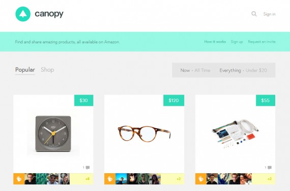 7 главных тенденций e-commerce дизайна в 2014 году - 2 canopy