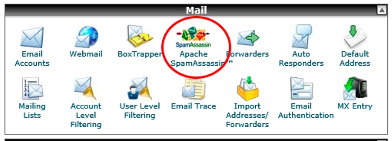 cPanel Spam Assassin